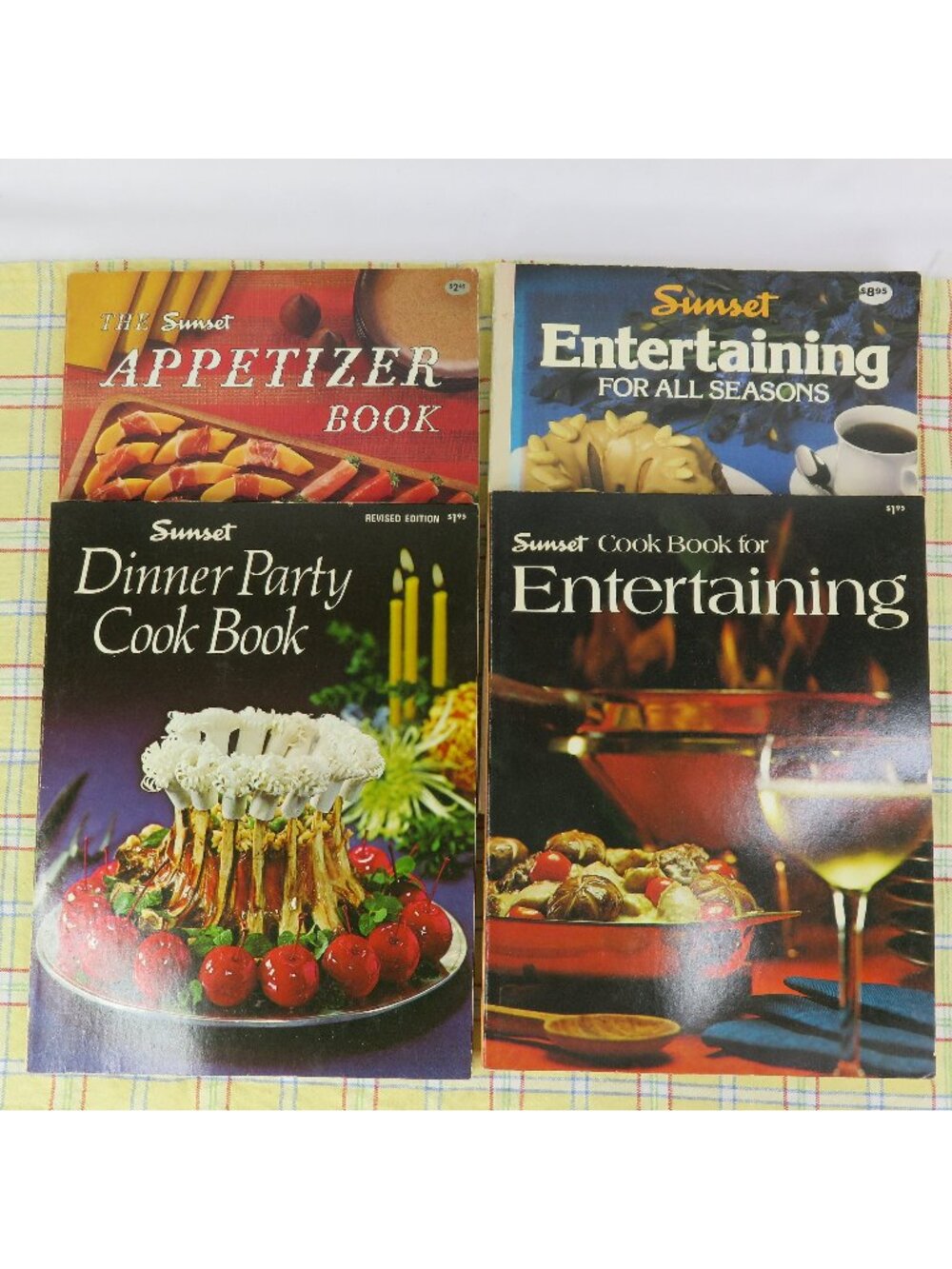 Sunset Party Entertaining Cookbooks Lot of 4 Dinner Party Appetizer Book
